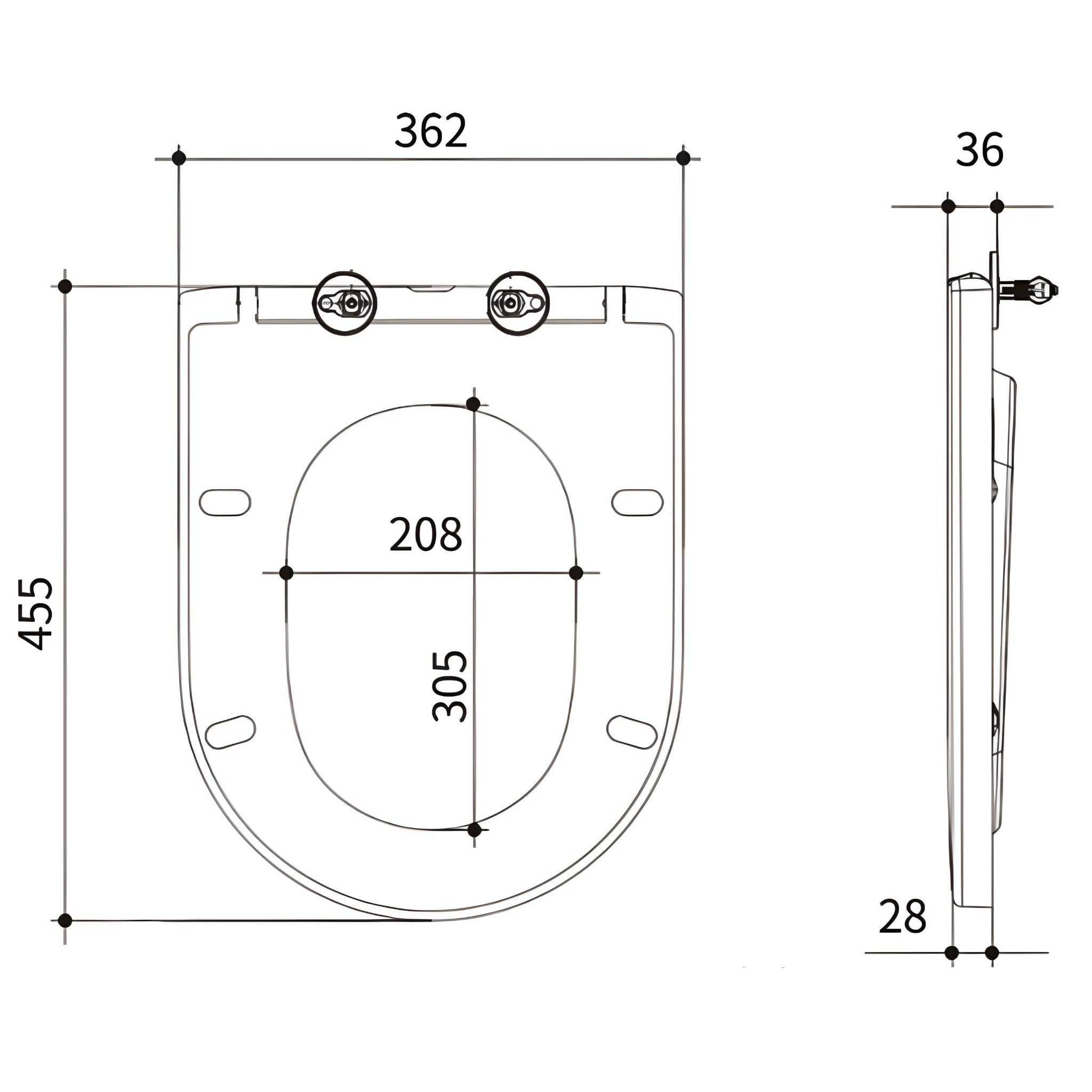 JOHNSON SUISSE VENEZIA DOUBLE FLAP TOILET SEAT GREY