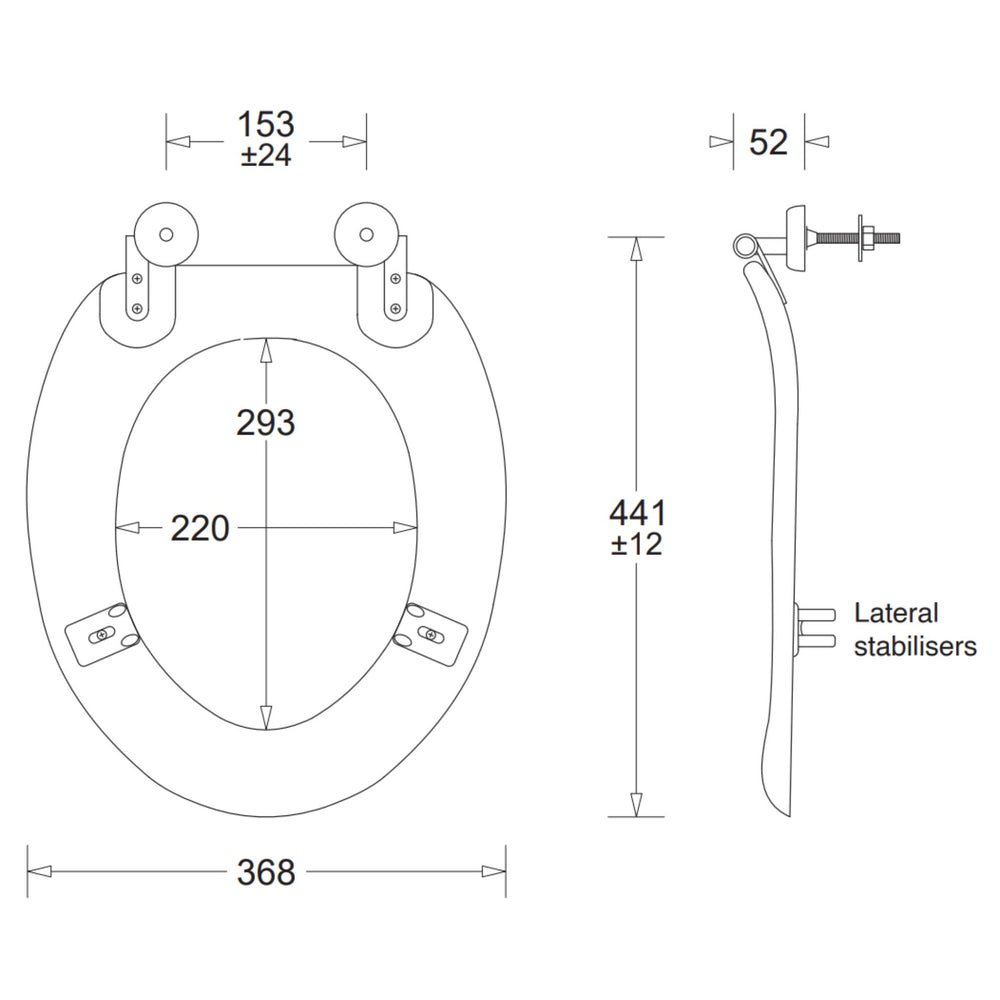 JOHNSON SUISSE PLAZA ASSIST SINGLE FLAP TOILET SEAT