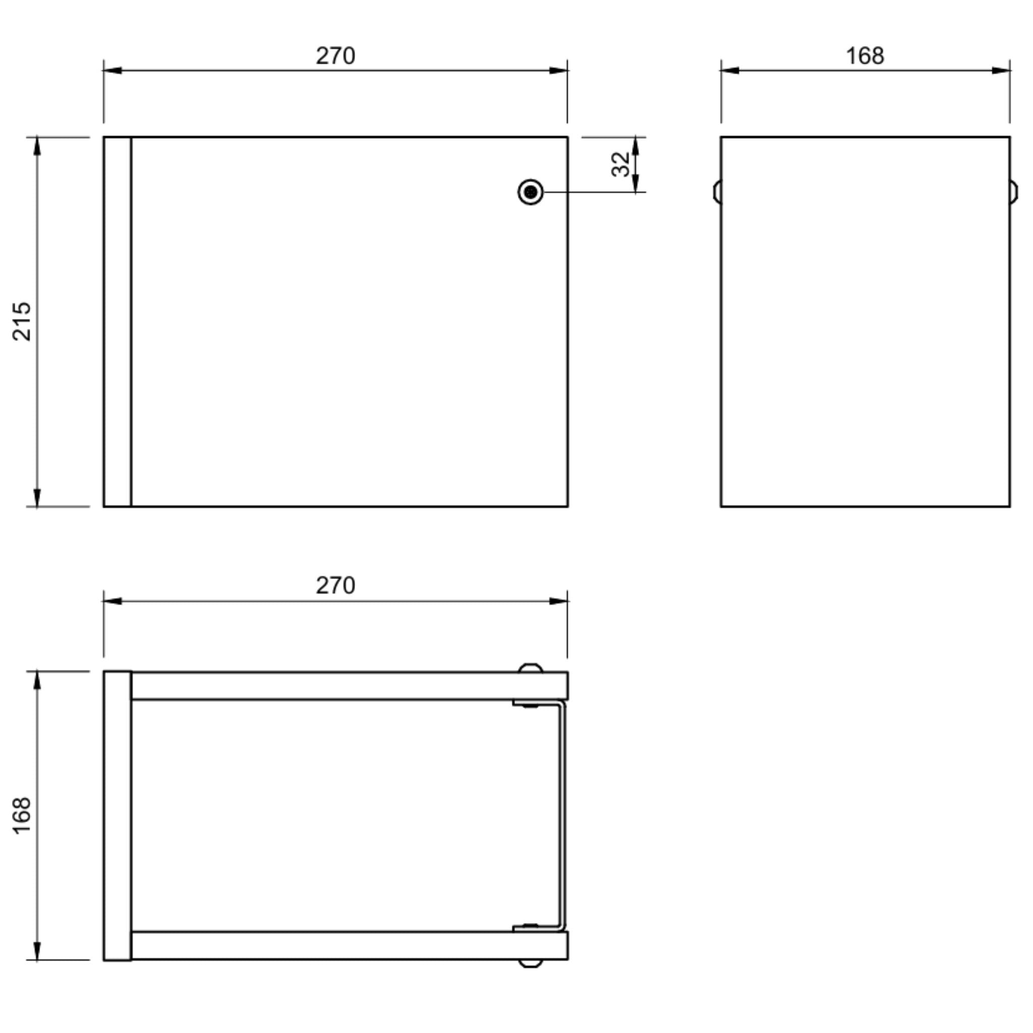 DUROCLASS ESSENTIAL BASIN SHROUD 215MM GLOSS WHITE