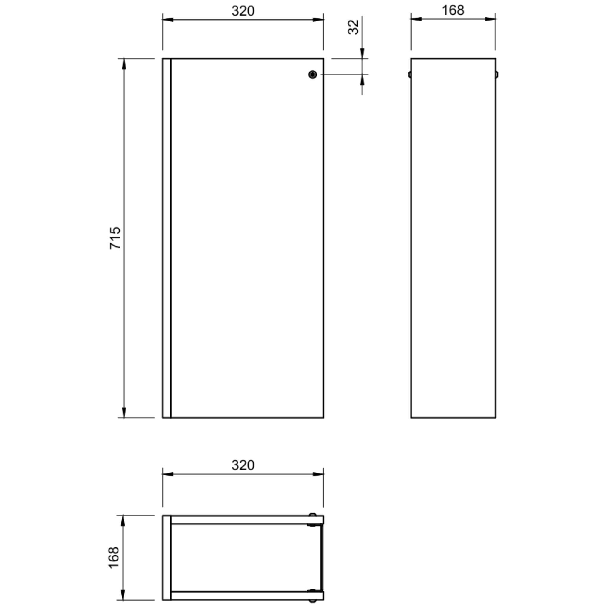 DUROCLASS STADIUM BASIN SHROUD 715MM GLOSS WHITE