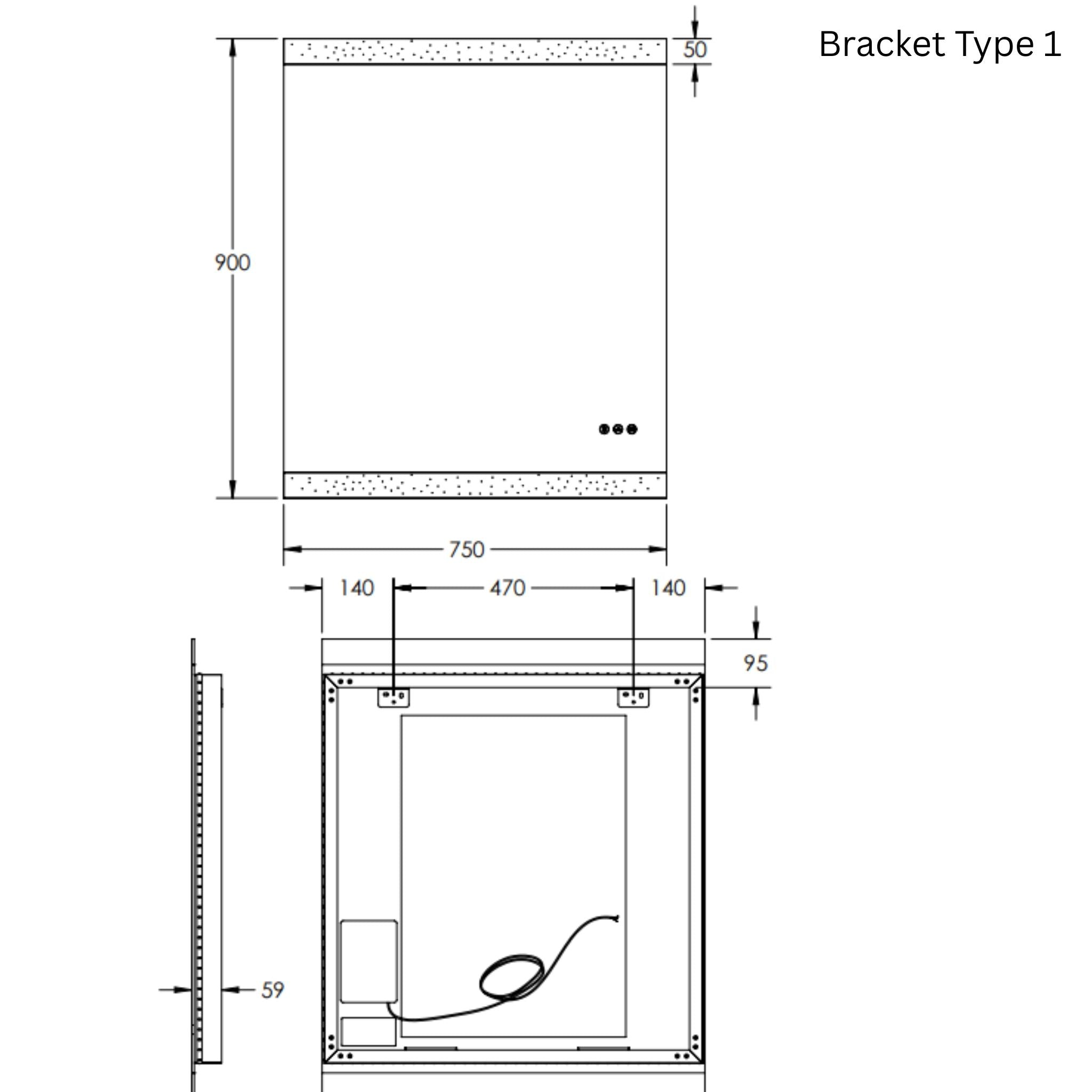 REMER MIRO RECTANGLE FRAMELESS LED MIRROR W/ DEMISTER & BLUETOOTH SPEAKERS 750X900MM