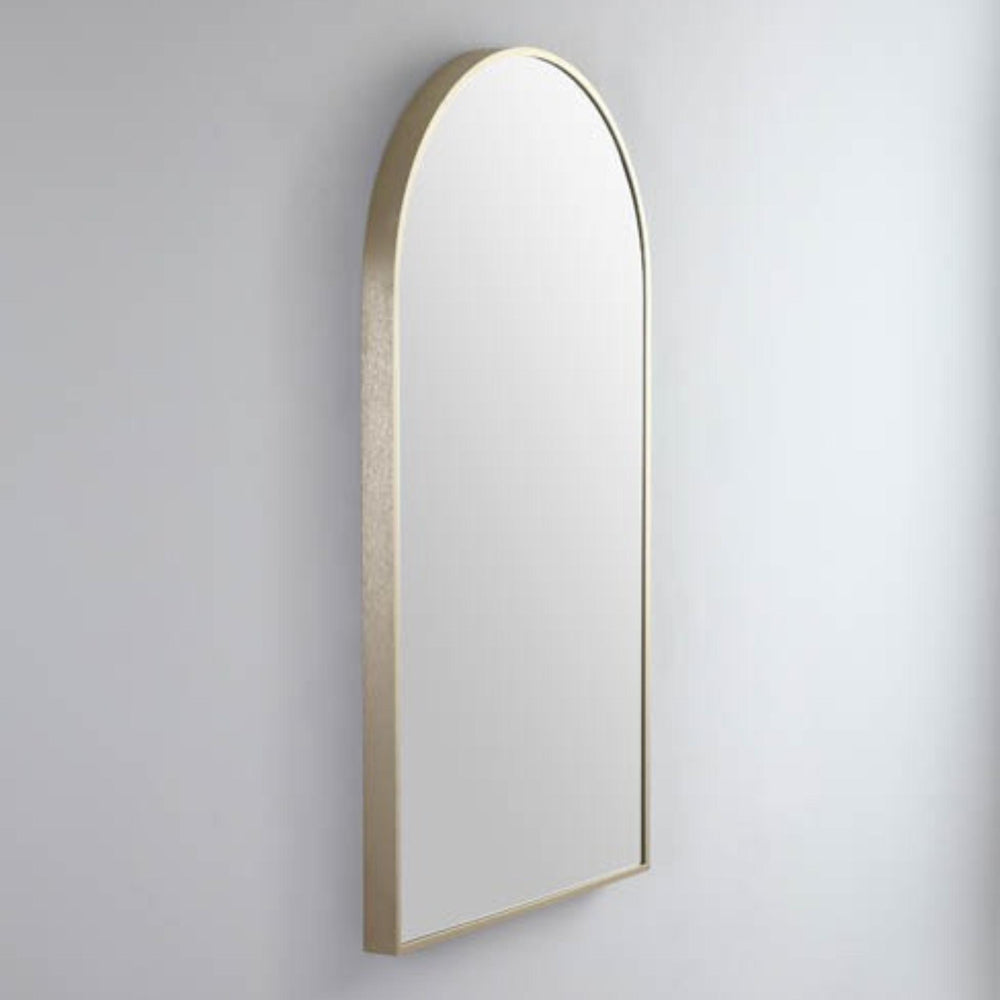 REMER MODERN ARCH FRAMED MIRROR WITH PORTABLE MAGNIFIER CUSTOM COLOURS 510X910MM