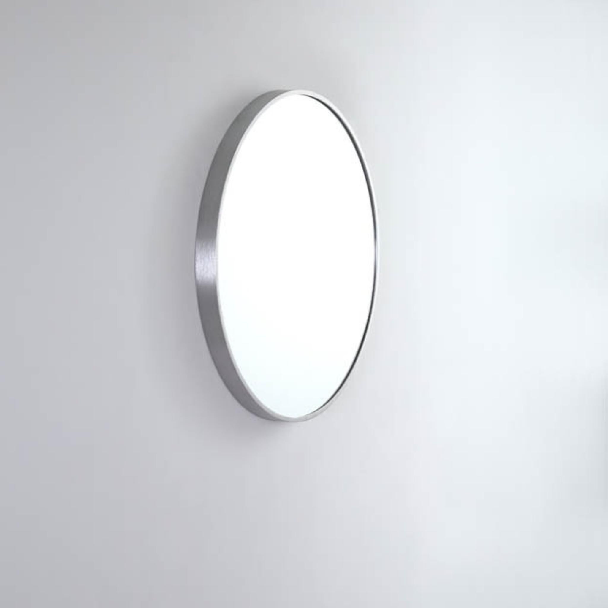 REMER MODERN ROUND FRAMED MIRROR CUSTOM COLOURS 610X610MM