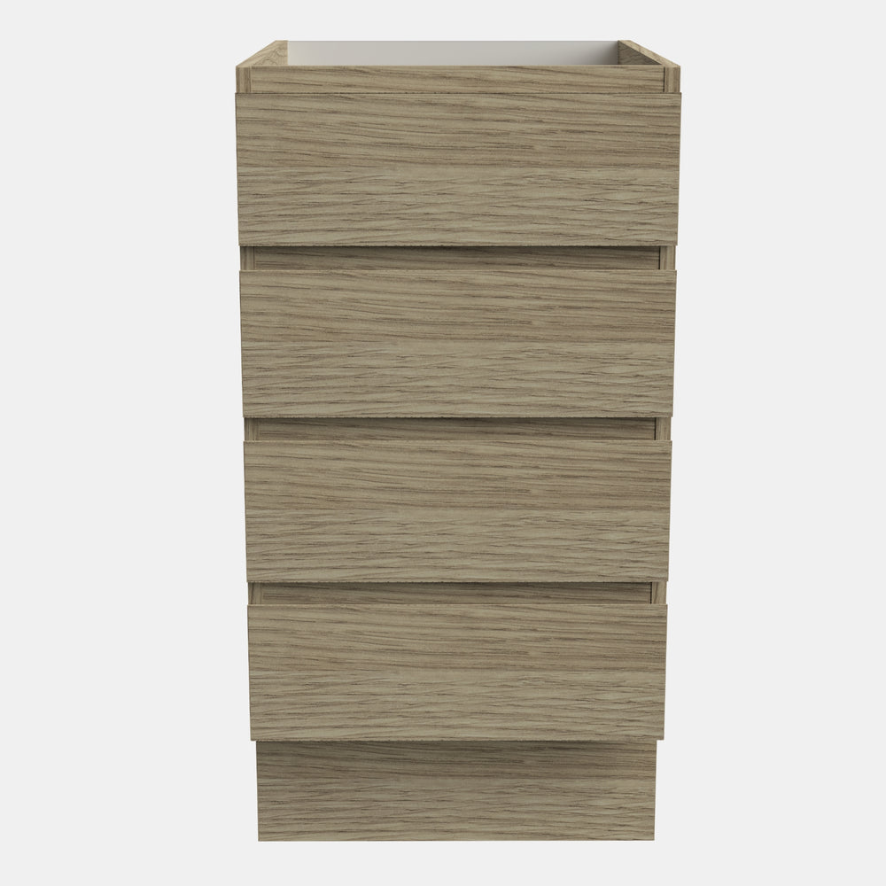 TIMBERLINE CUSTOM LAUNDRY BASE CABINET 450MM WITH 4 DRAWERS