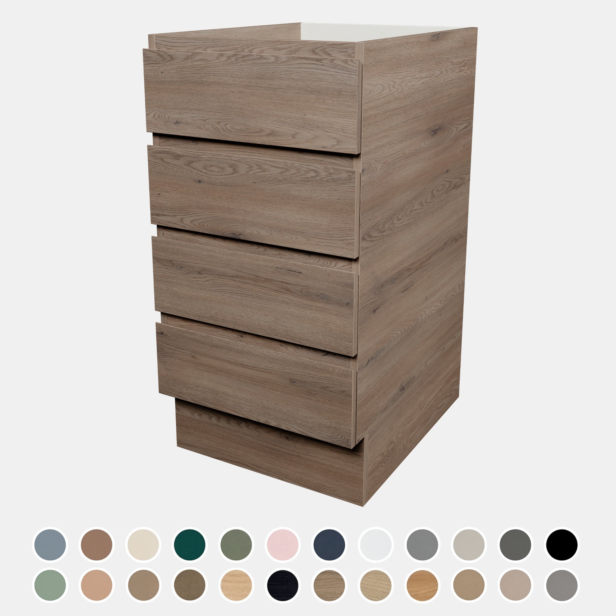 TIMBERLINE CUSTOM LAUNDRY BASE CABINET 450MM WITH 4 DRAWERS