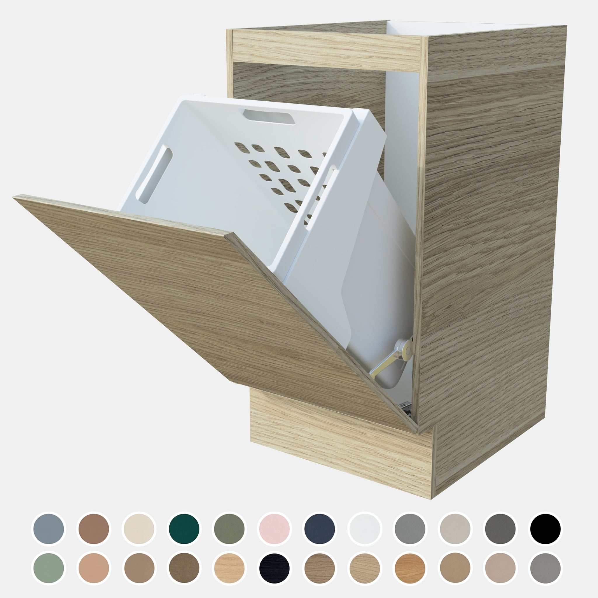 TIMBERLINE CUSTOM LAUNDRY BASE CABINET 450MM WITH FLIP-DOWN BASKET