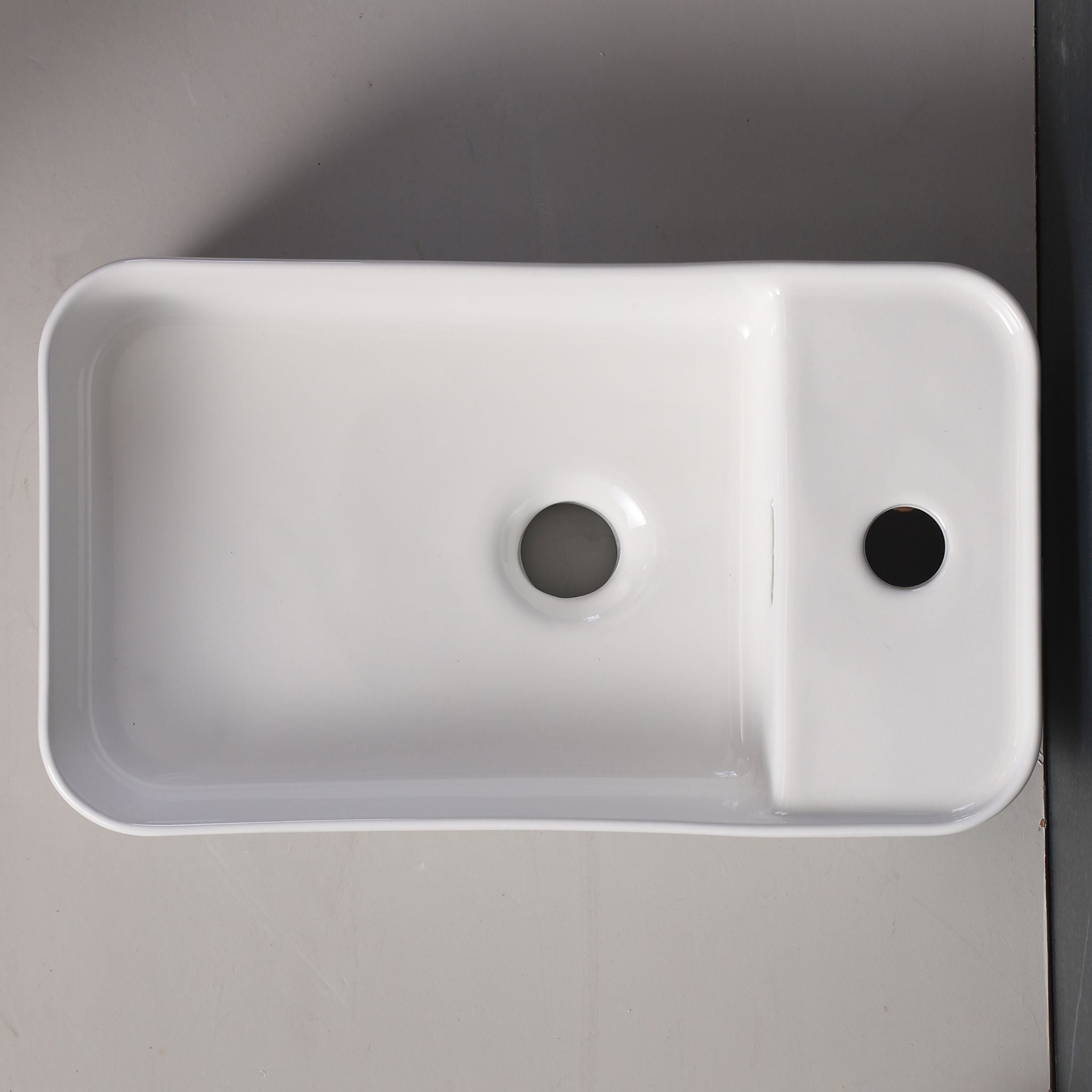 INFINITY ABOVE COUNTER CERAMIC BASIN GLOSS WHITE 360MM