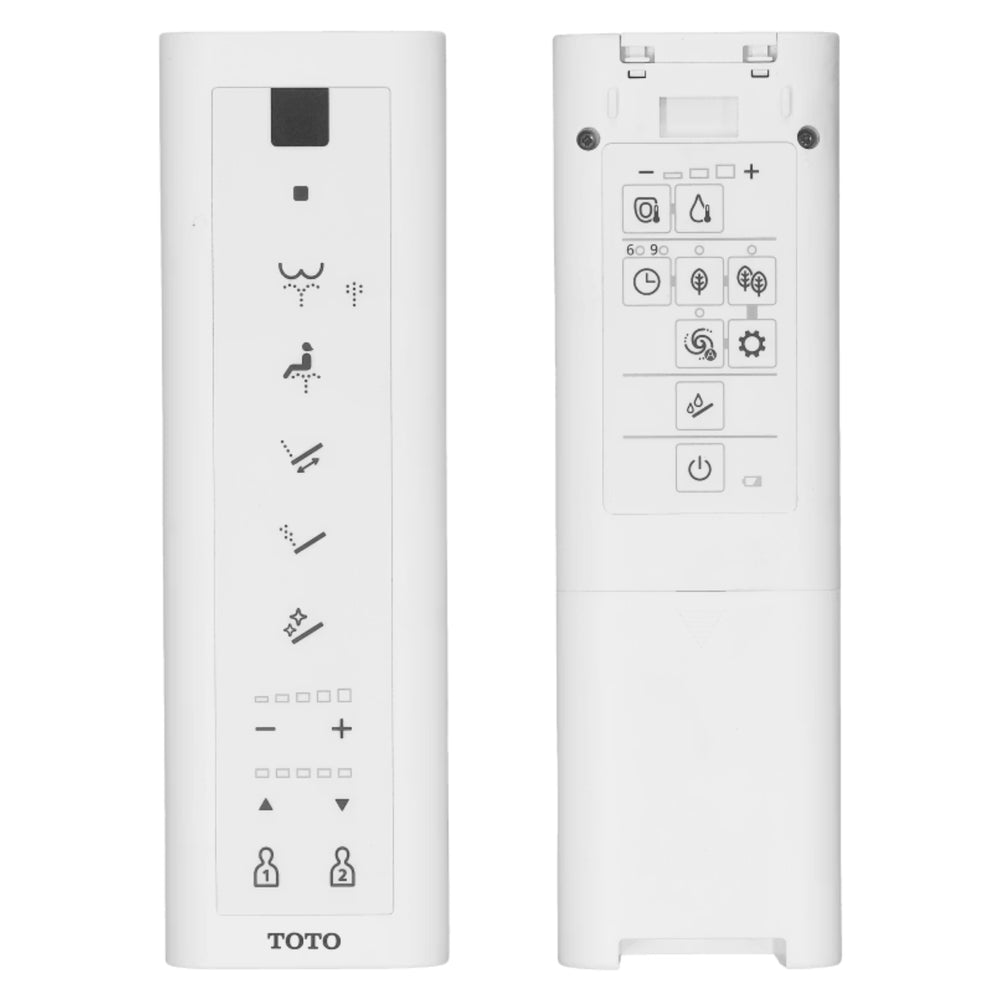 TOTO S5 WASHLET W/ REMOTE CONTROL AND B&H DARA BTW TOILET SUITE PACKAGE D-SHAPE GLOSS WHITE