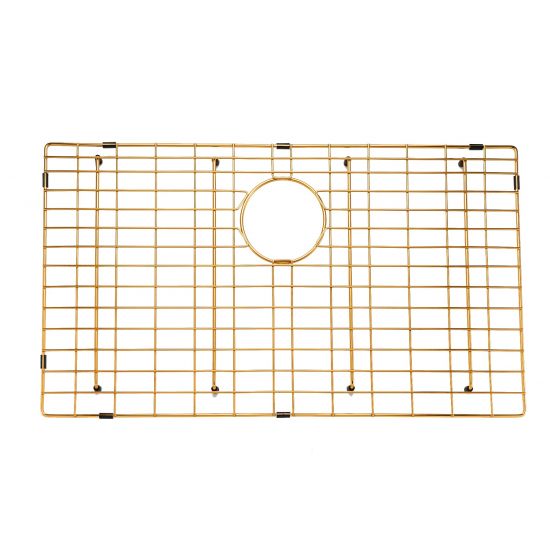 AQUAPERLA T304 HANDMADE SINGLE BOWL LAUNDRY SINK BRUSHED GOLD 762MM