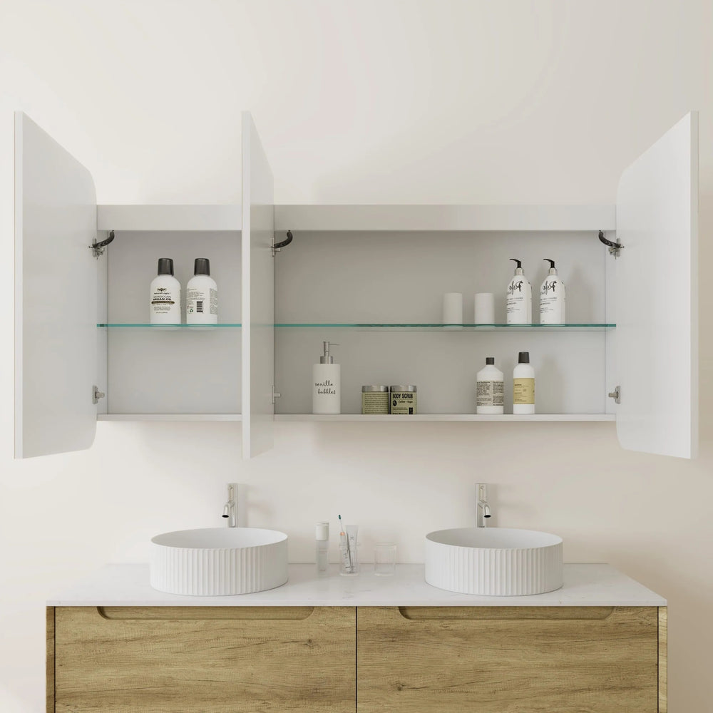 VITO LED PVC MIRROR SHAVING CABINET 1500X750MM