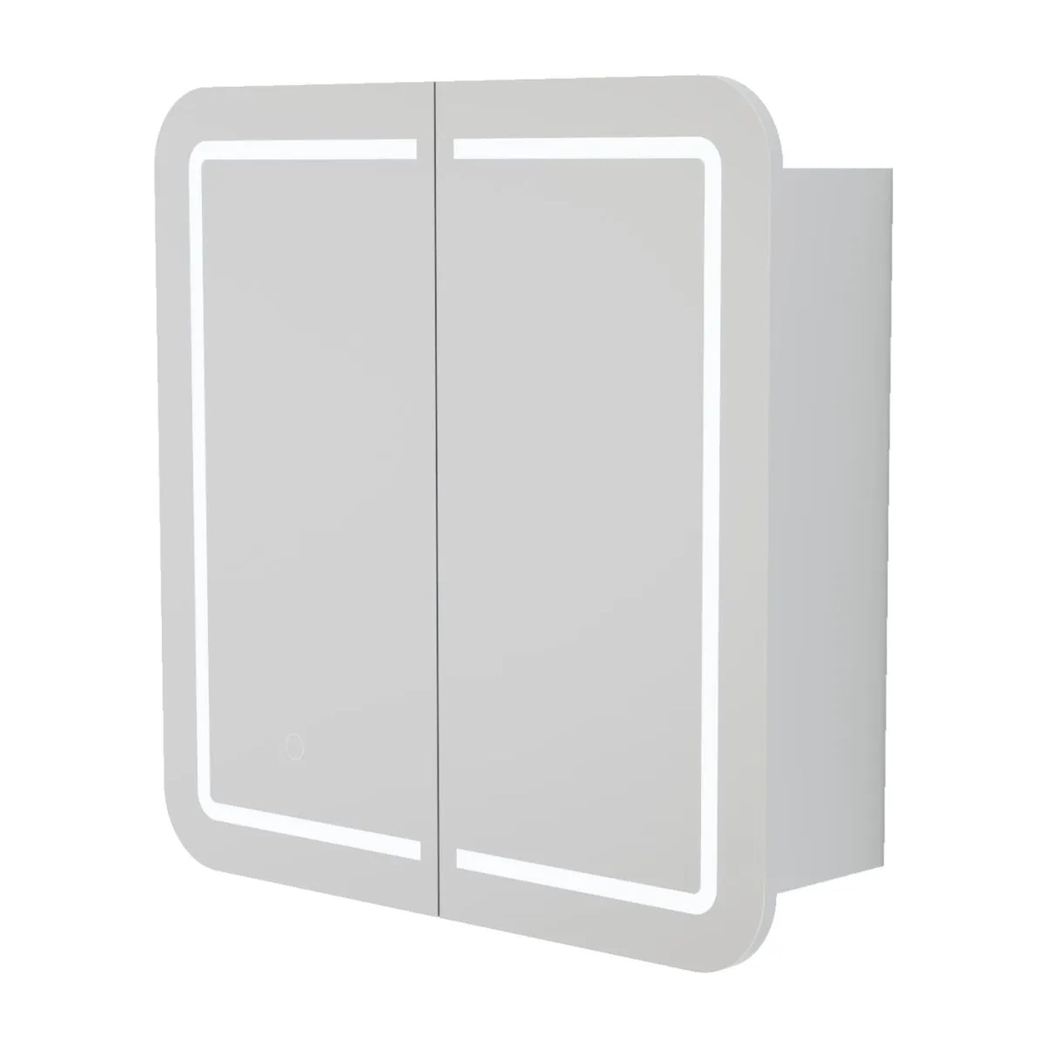 VITO LED PVC MIRROR SHAVING CABINET 750X750MM
