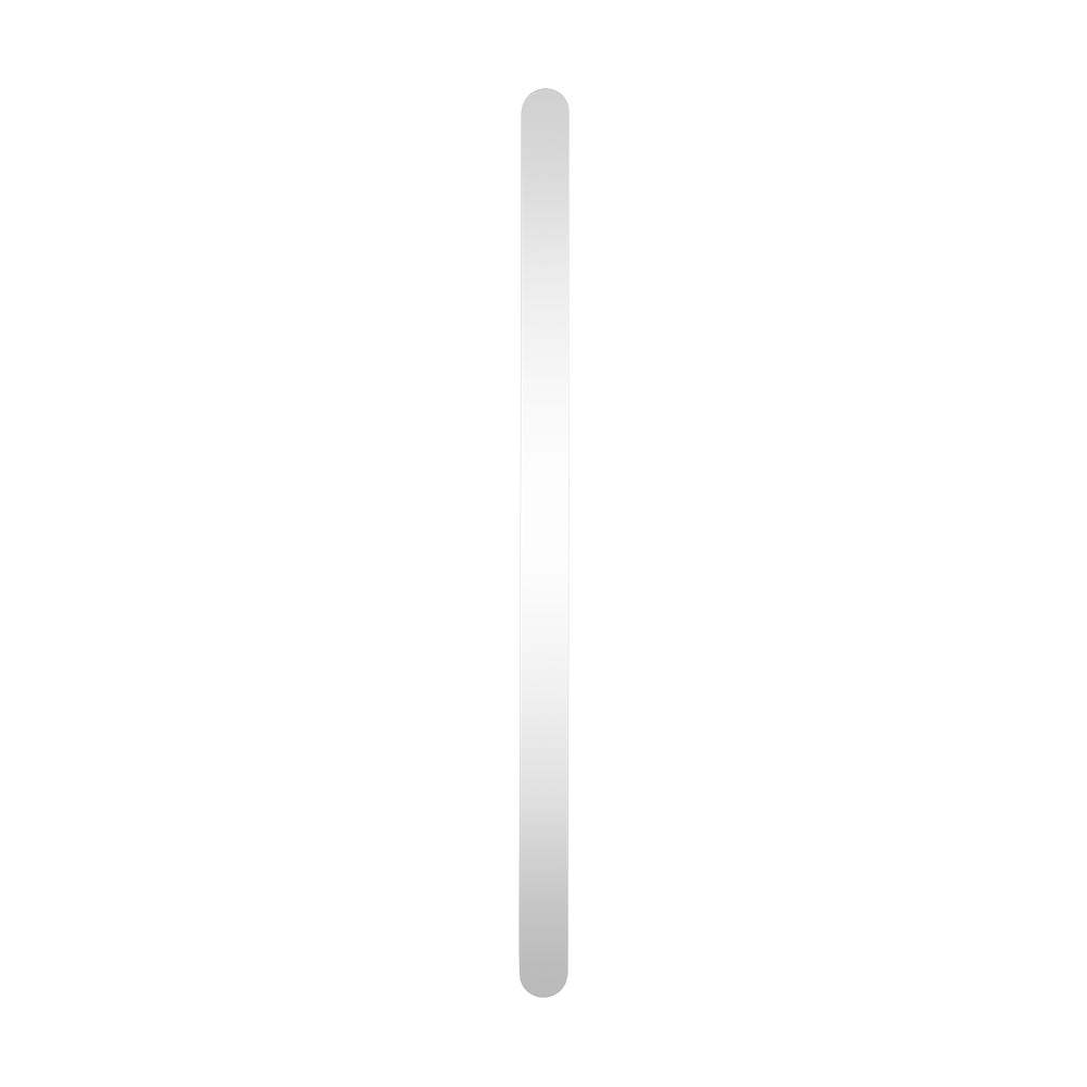 RADIANT HEATING NON-HEATED VERTICAL SINGLE TOWEL RAIL MIRROR POLISHED 930MM