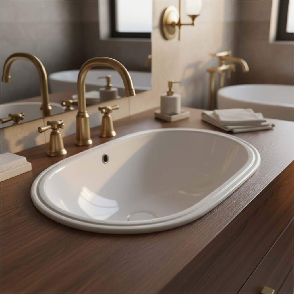TURNER HASTINGS NARVA OVAL UNDER COUNTER PILL BASIN MATTE WHITE 570MM