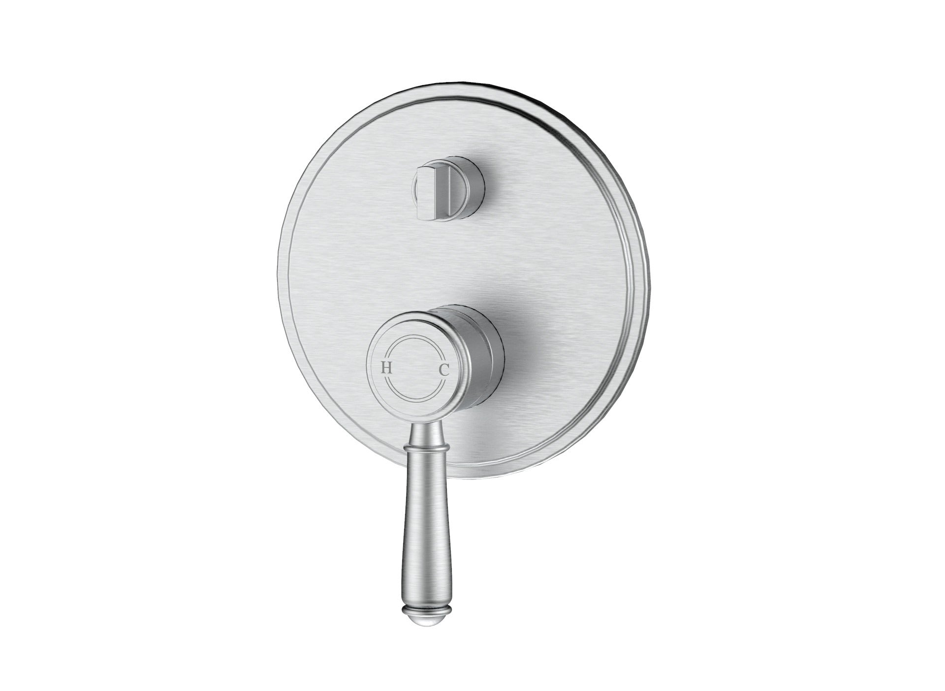 IKON CLASICO WALL DIVERTER MIXER TRIM KIT WITH ROUGH IN BODY 160MM BRUSHED NICKEL