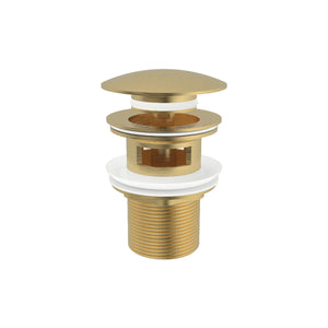 FIENZA POP-UP OVERFLOW BASIN WASTE 32MM URBAN BRASS