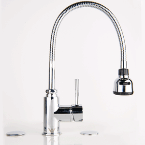 QUOSS GIRAFFE KITCHEN / SINK MIXER WITH FLEXIBLE SPOUT 400MM CHROME