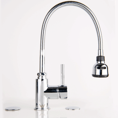 QUOSS GIRAFFE KITCHEN / SINK MIXER WITH FLEXIBLE SPOUT 400MM CHROME