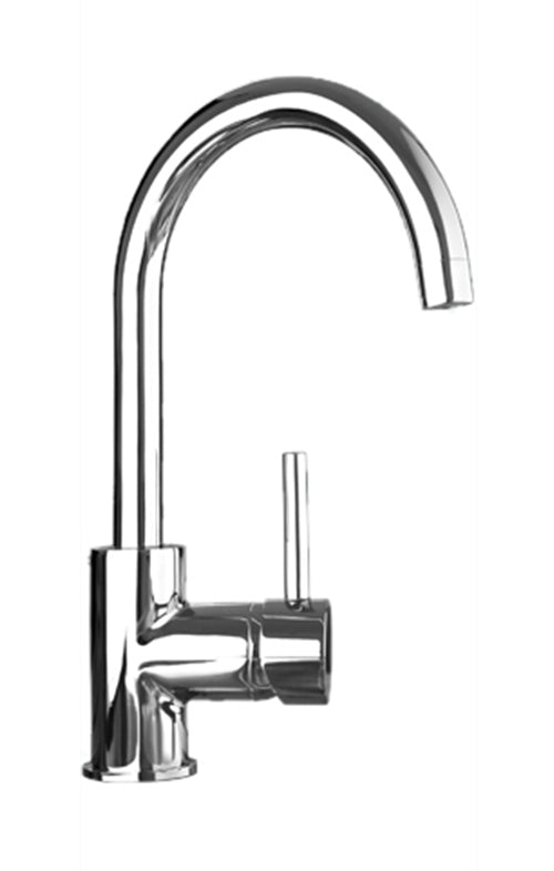 QUOSS GOOSENECK HIGH RISE SINK MIXER 320MM CHROME