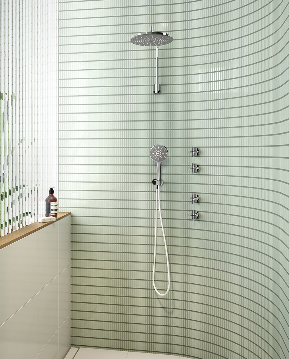 PHOENIX VIVID SLIMLINE LEAD FREE PLUS WALL TOP ASSEMBLIES CHROME