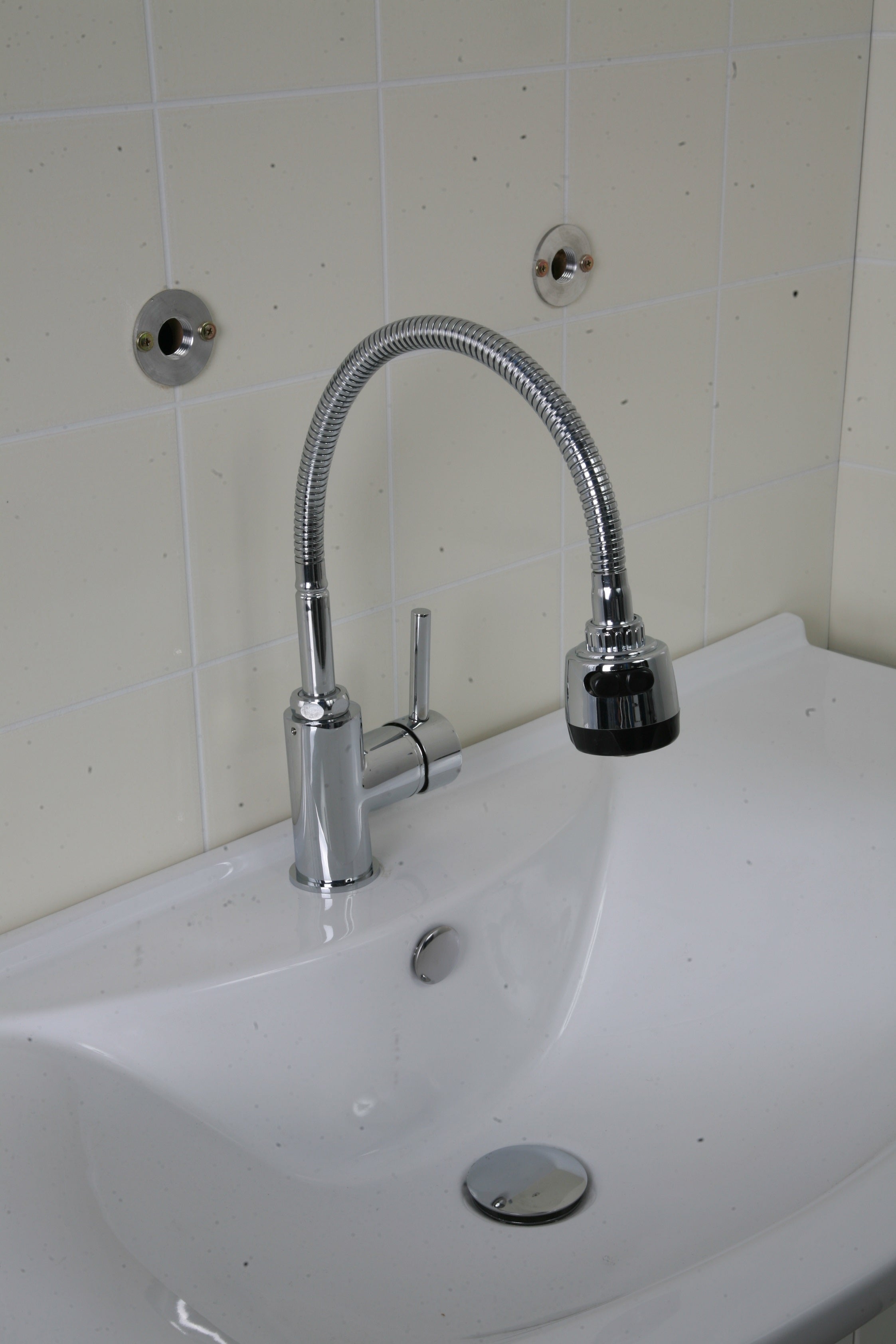 QUOSS GIRAFFE KITCHEN / SINK MIXER WITH FLEXIBLE SPOUT 400MM CHROME