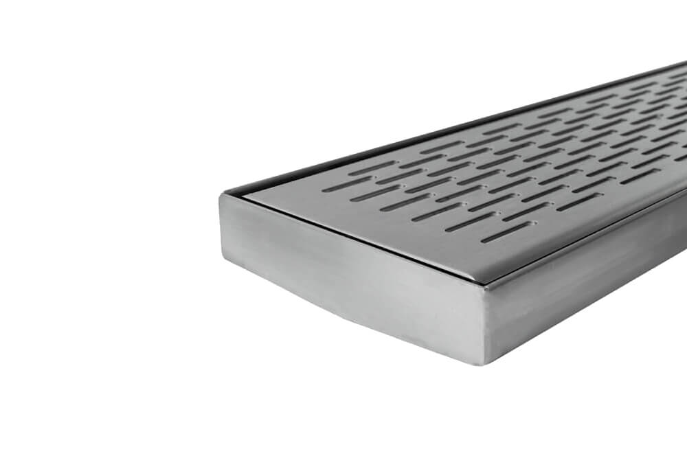 GRATES2GO BRICK PATTERN GRATE AND CHANNEL STAINLESS STEEL 1000MM (CUSTOM AVAILABLE)