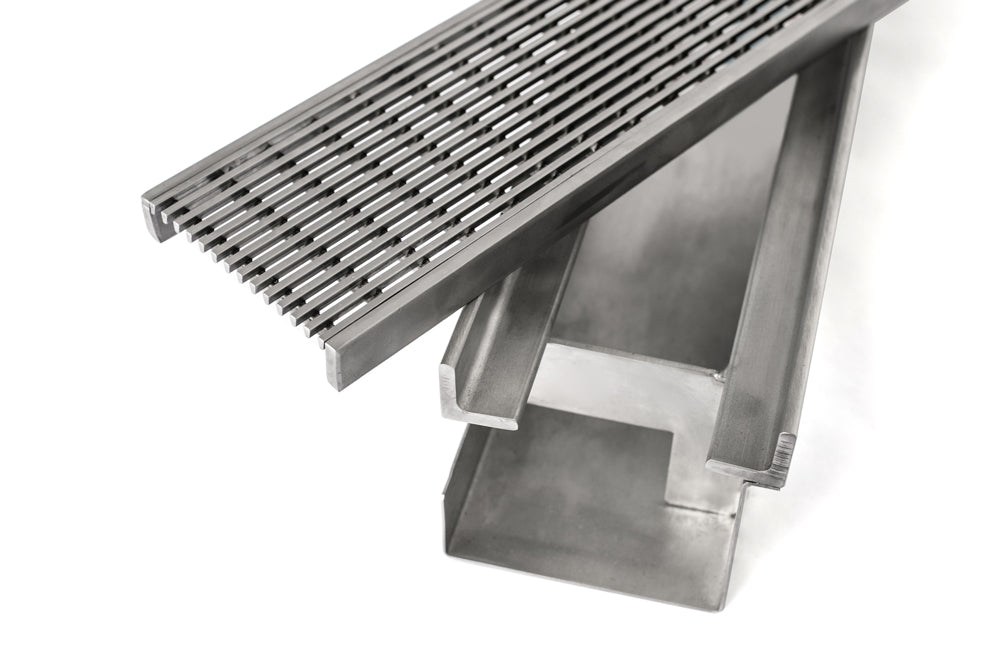 GRATES2GO THRESHOLD CHANNEL STAINLESS STEEL SILVER (CUSTOM AVAILABLE)