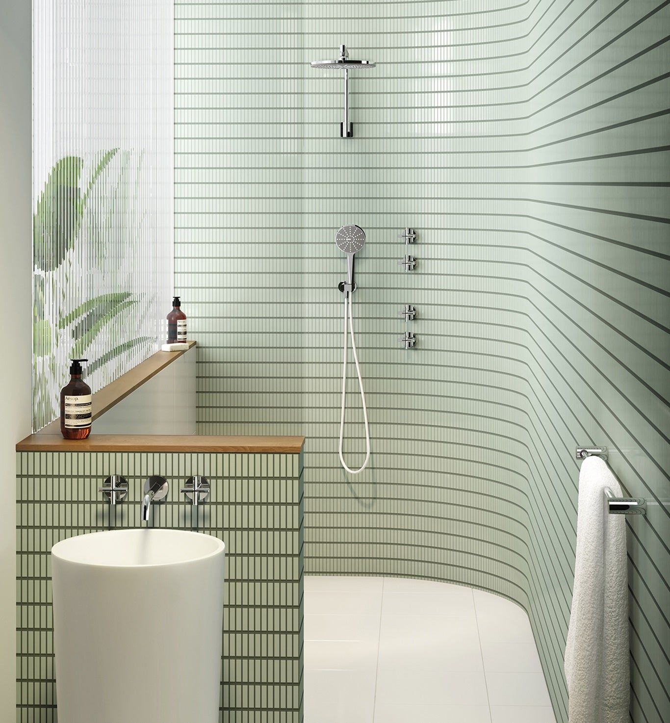 PHOENIX VIVID SLIMLINE LEAD FREE PLUS WALL TOP ASSEMBLIES CHROME