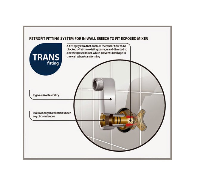QUOSS AURA RAINFALL SHOWER SET RECTANGLE 505MM CHROME
