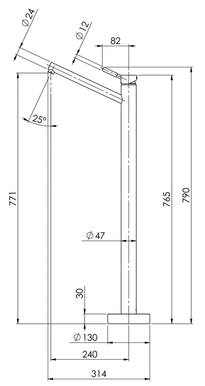 PHOENIX VIVID FLOOR MOUNTED BATH MIXER CHROME