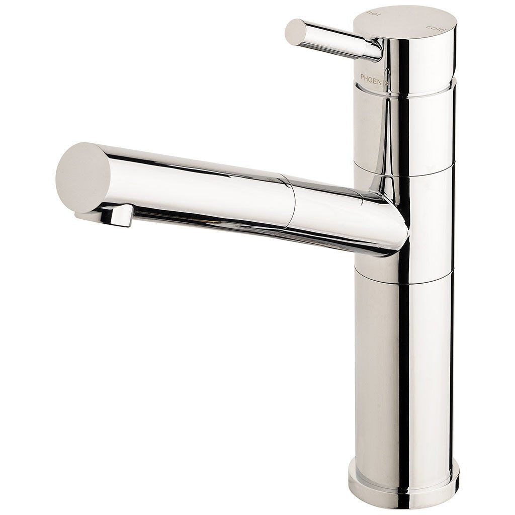 PHOENIX VIVID PREMIUM PULL OUT SINK MIXER 264MM CHROME