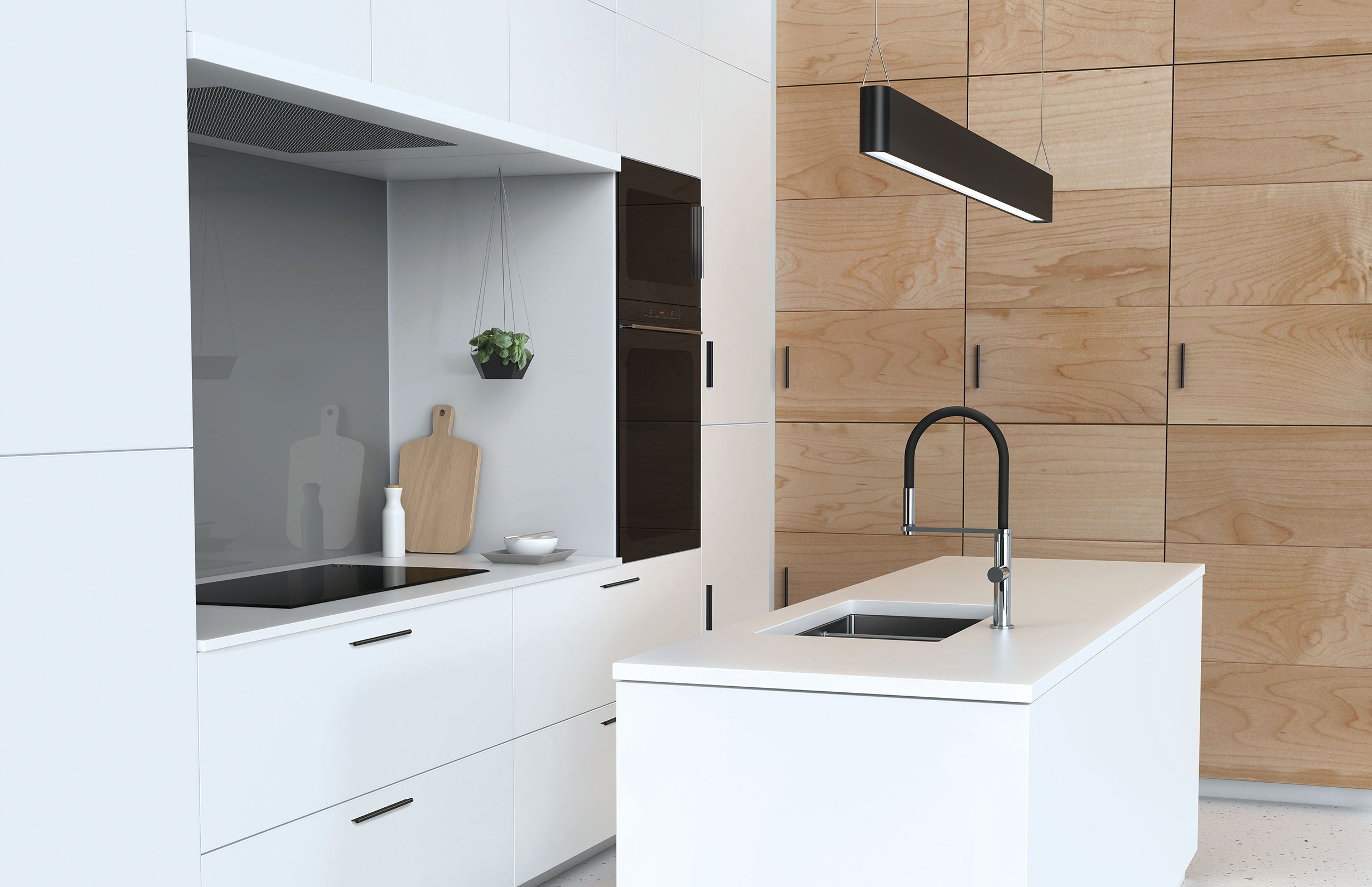 PHOENIX BLIX LEAD FREE FLEXIBLE HOSE SINK MIXER 447MM CHROME