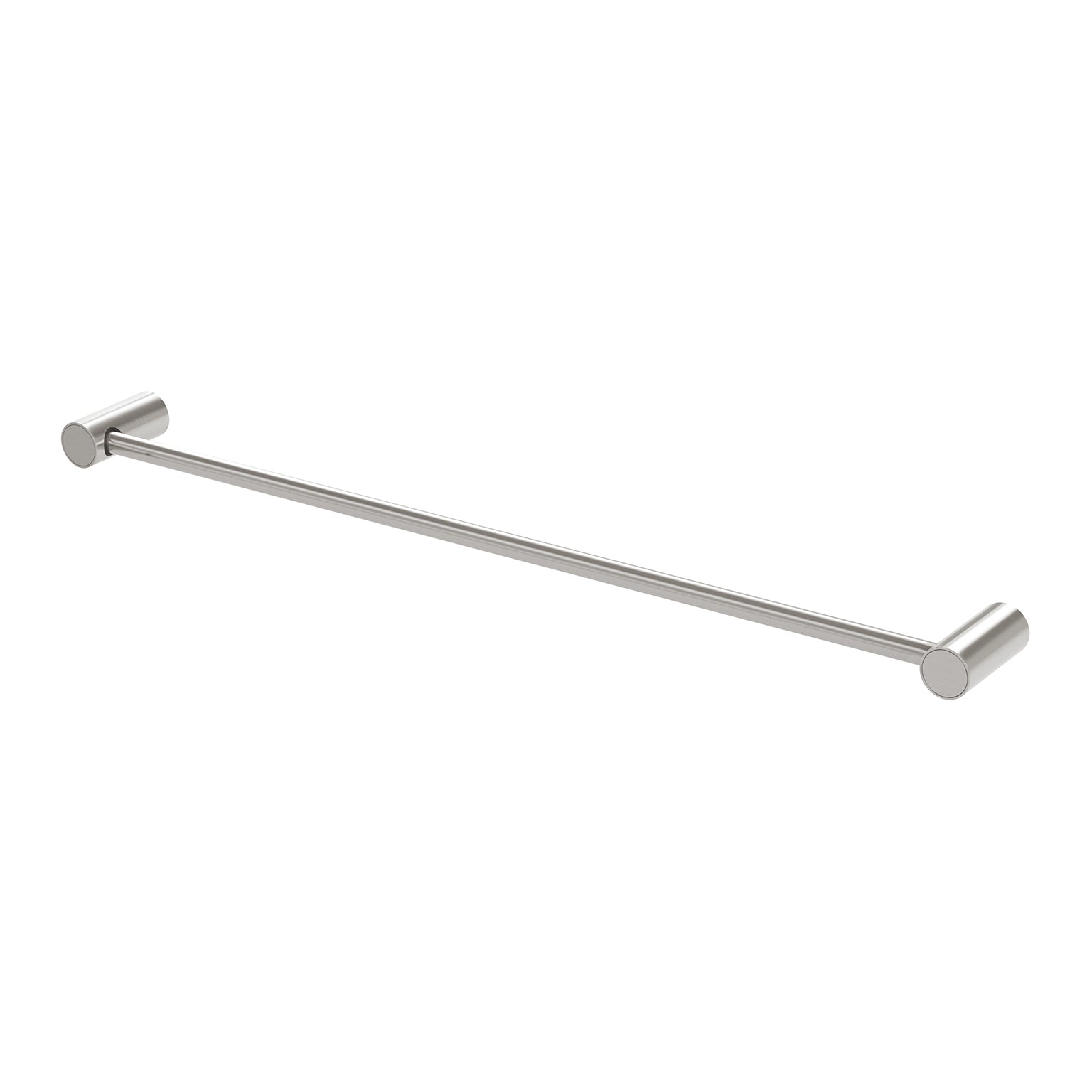 PHOENIX VIVID SLIMLINE SINGLE NON-HEATED TOWEL RAIL BRUSHED NICKEL 600MM AND 800MM