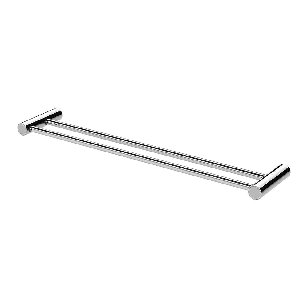 PHOENIX VIVID SLIMLINE NON-HEATED DOUBLE TOWEL RAIL CHROME (AVAILABLE IN 600MM AND 800MM)