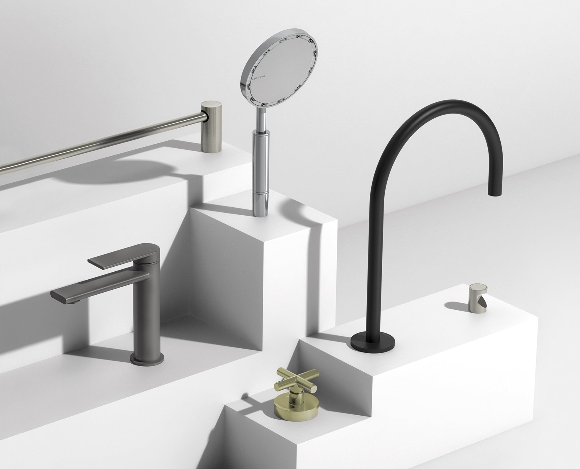 PHOENIX VIVID SLIMLINE ROBE HOOK BRUSHED NICKEL 35MM