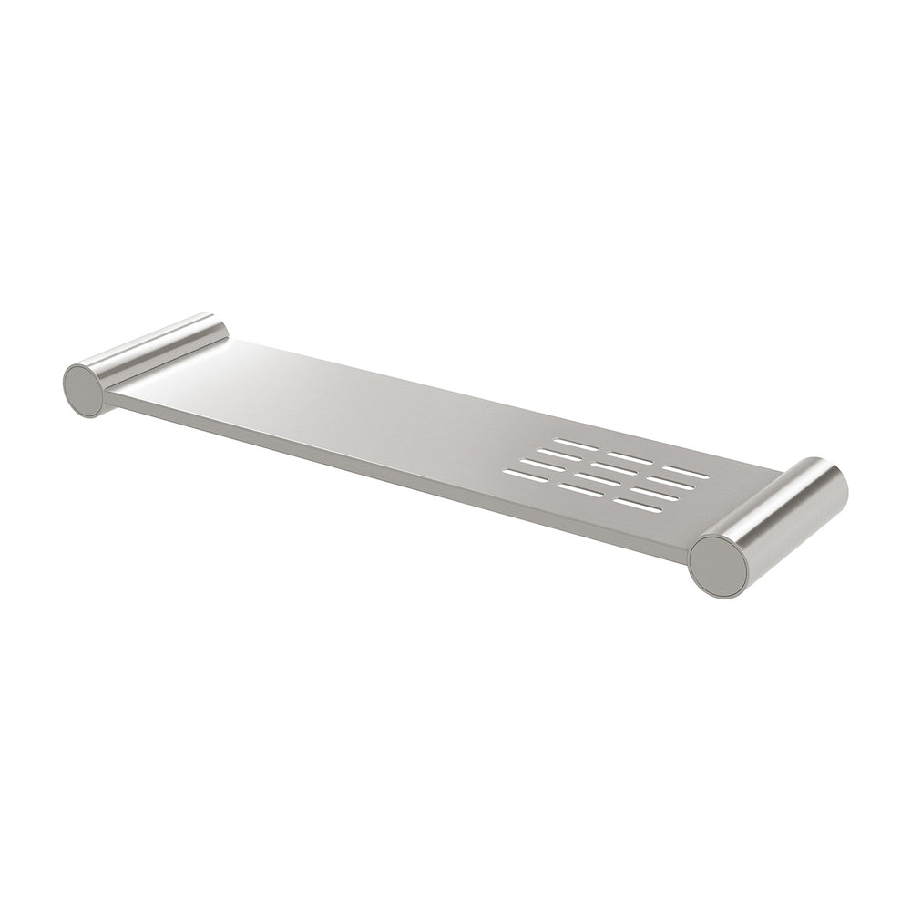 PHOENIX VIVID SLIMLINE METAL SHELF BRUSHED NICKEL 370MM
