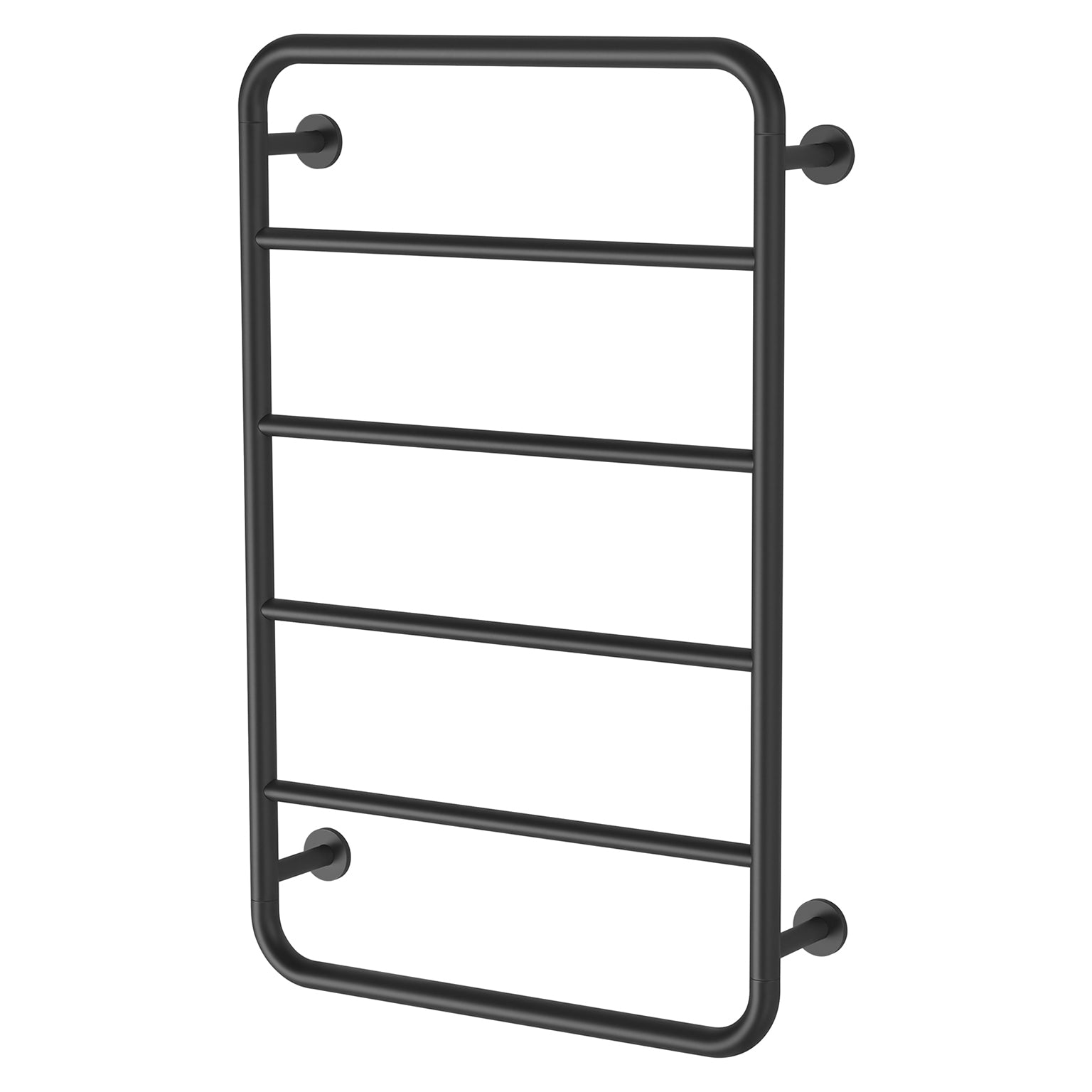PHOENIX VIVID SLIMLINE NON-HEATED TOWEL LADDER MATTE BLACK 800MM X 500MM