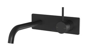 PHOENIX VIVID SLIMLINE UP BASIN/BATH WALL MIXER SET MATTE BLACK