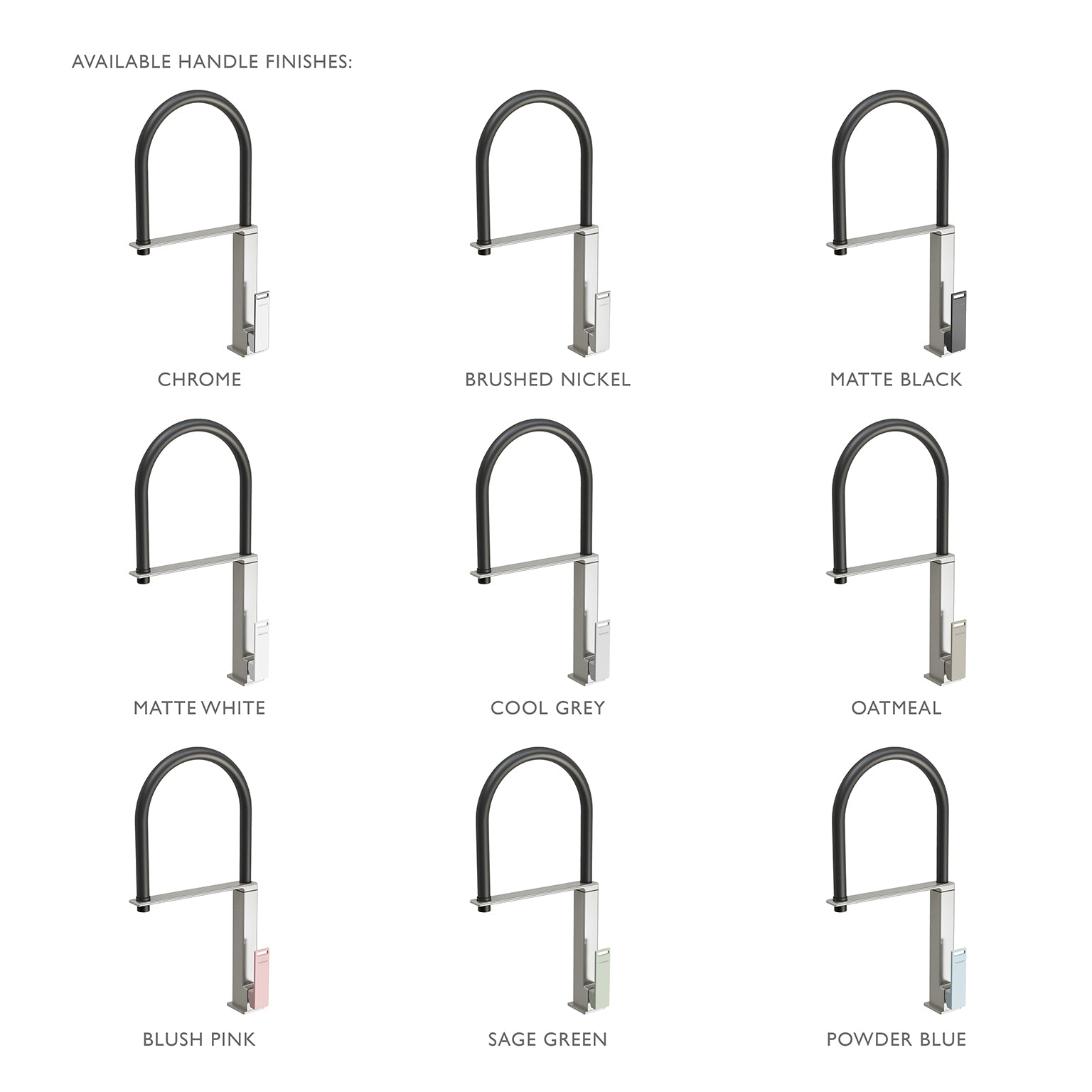 PHOENIX ZIMI SINK MIXER 460MM BRUSHED NICKEL