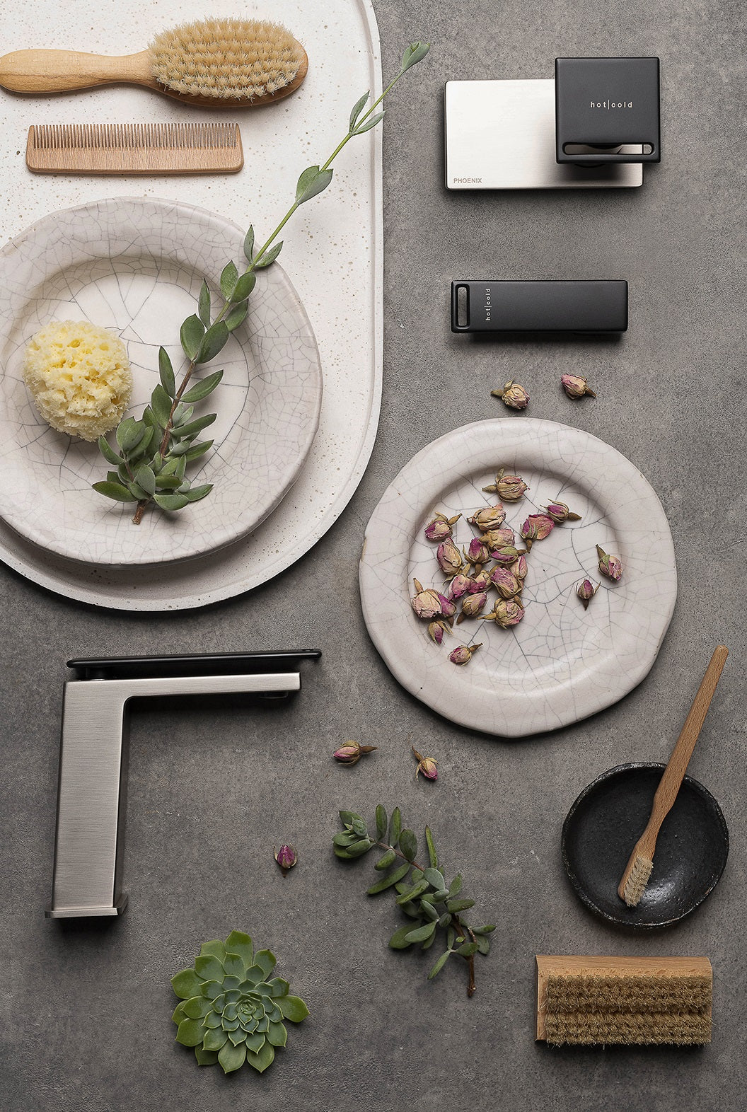 PHOENIX ZIMI BASIN MIXER 147MM BRUSHED NICKEL