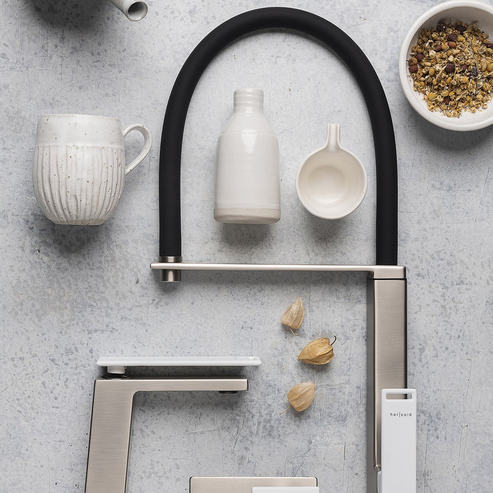 PHOENIX ZIMI BASIN MIXER 147MM BRUSHED NICKEL
