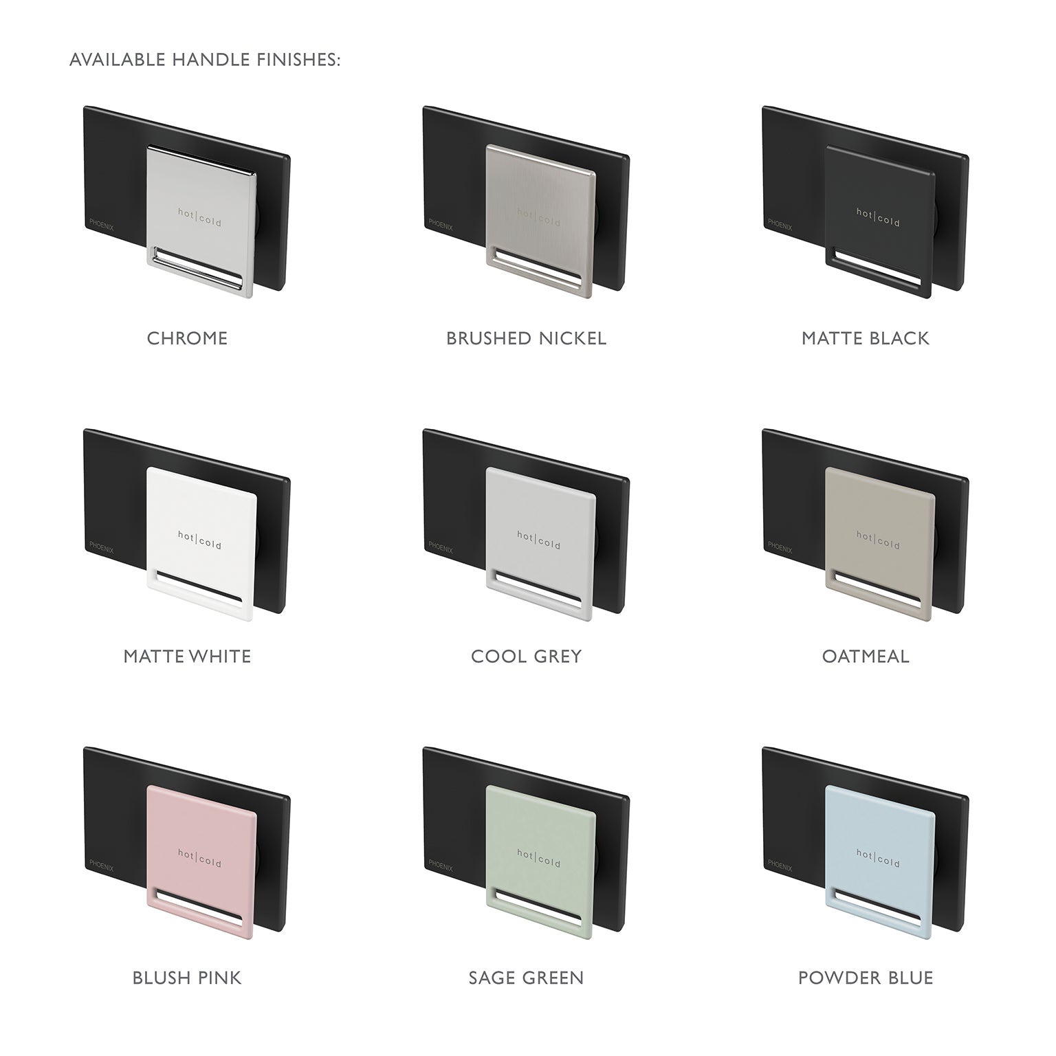 PHOENIX ZIMI SHOWER / WALL MIXER 116MM MATTE BLACK