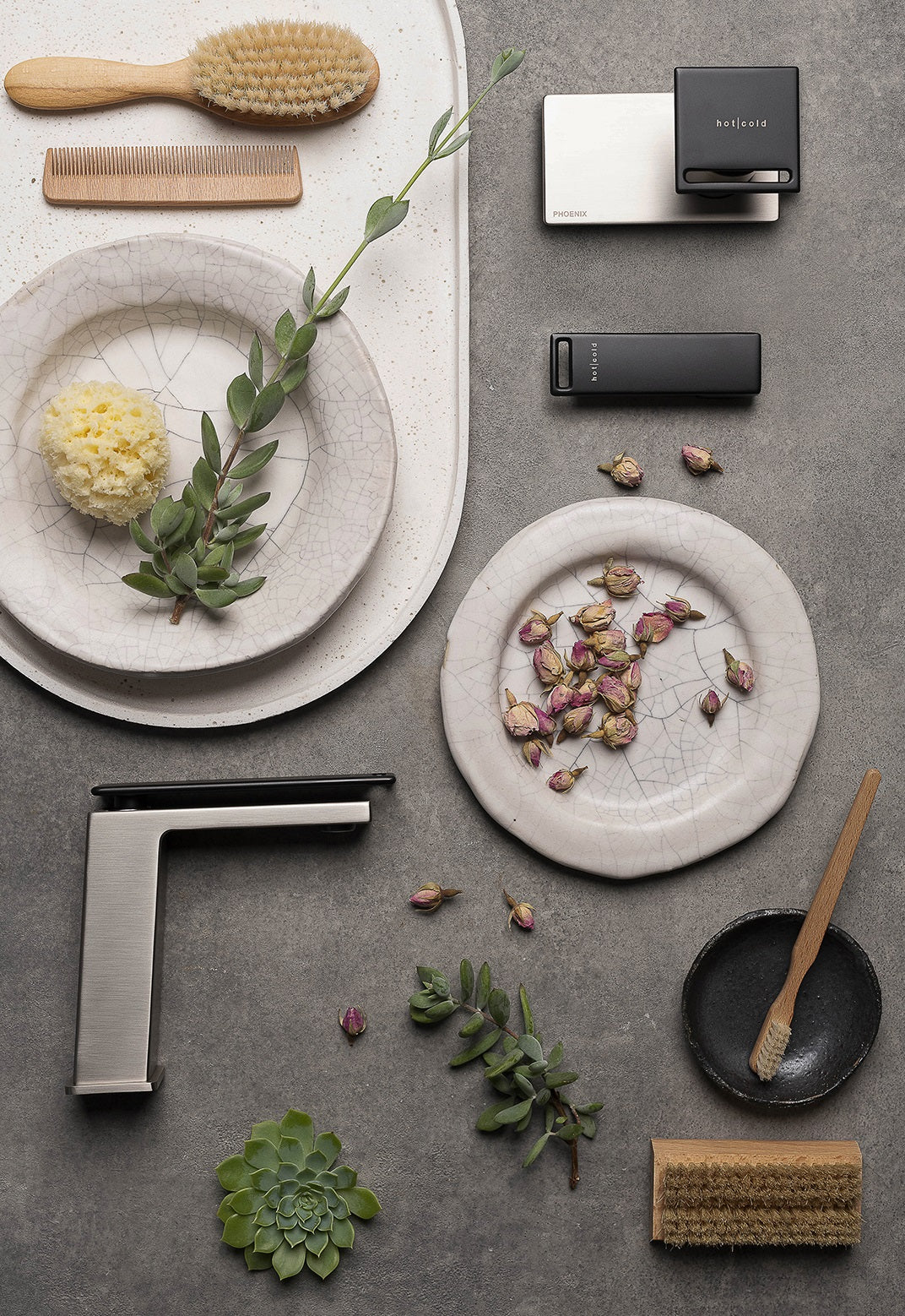 PHOENIX ZIMI SHOWER / WALL MIXER 116MM BRUSHED NICKEL