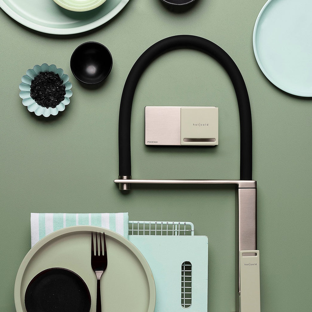 PHOENIX ZIMI SHOWER / WALL MIXER 116MM BRUSHED NICKEL