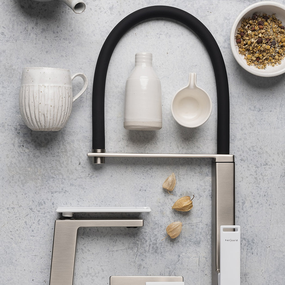 PHOENIX ZIMI SHOWER / WALL MIXER 116MM BRUSHED NICKEL