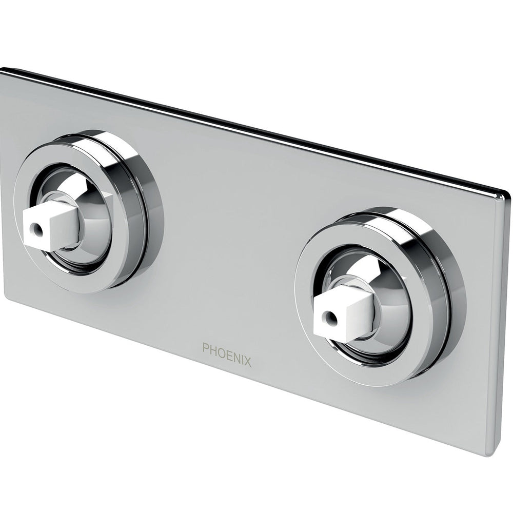 PHOENIX ZIMI TWIN SHOWER / WALL MIXER 153MM CHROME