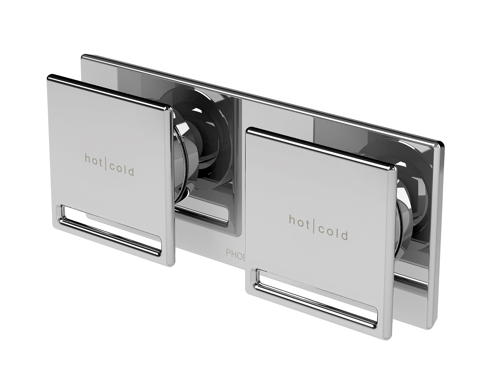 PHOENIX ZIMI TWIN SHOWER / WALL MIXER 153MM CHROME