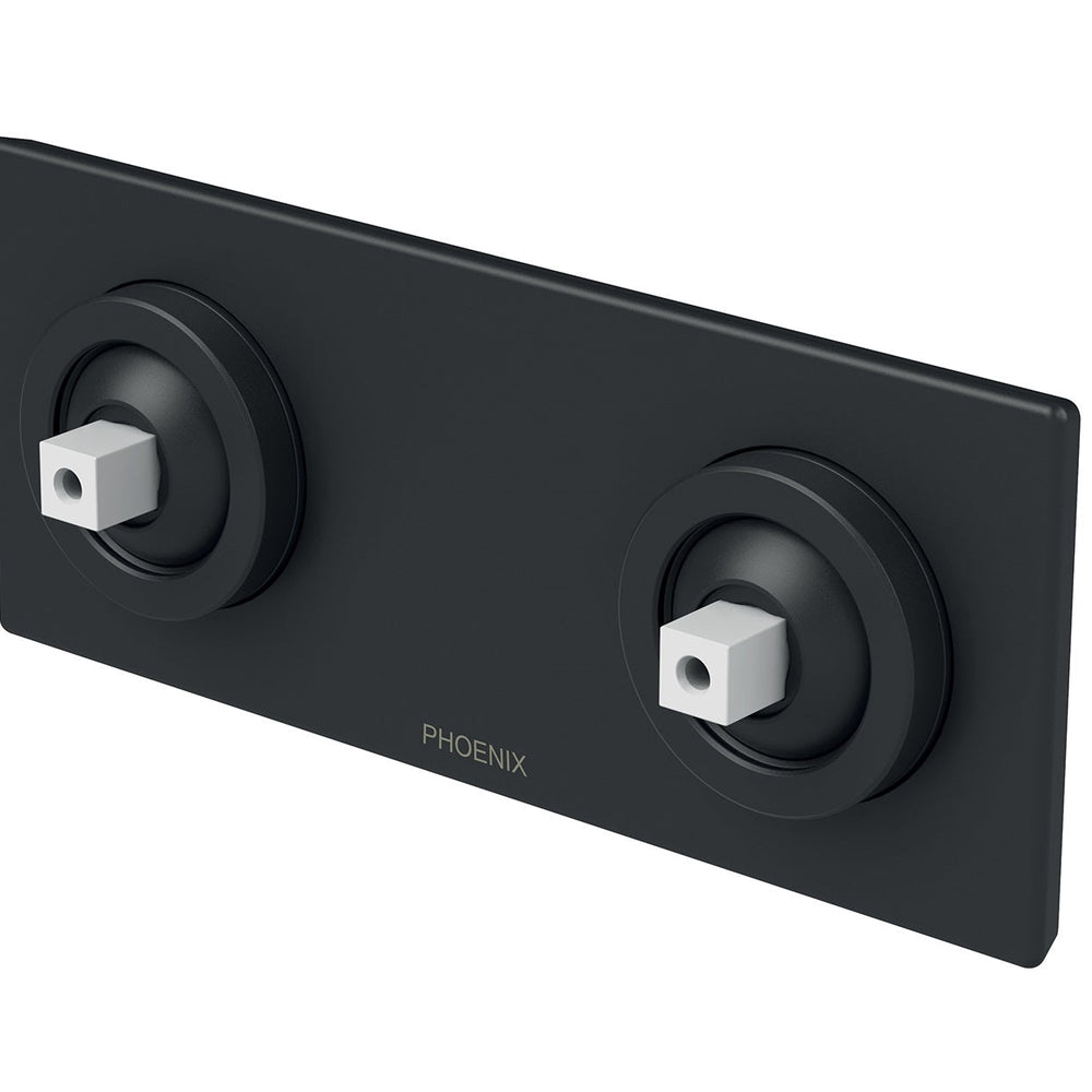 PHOENIX ZIMI TWIN SHOWER / WALL MIXER 153MM MATTE BLACK