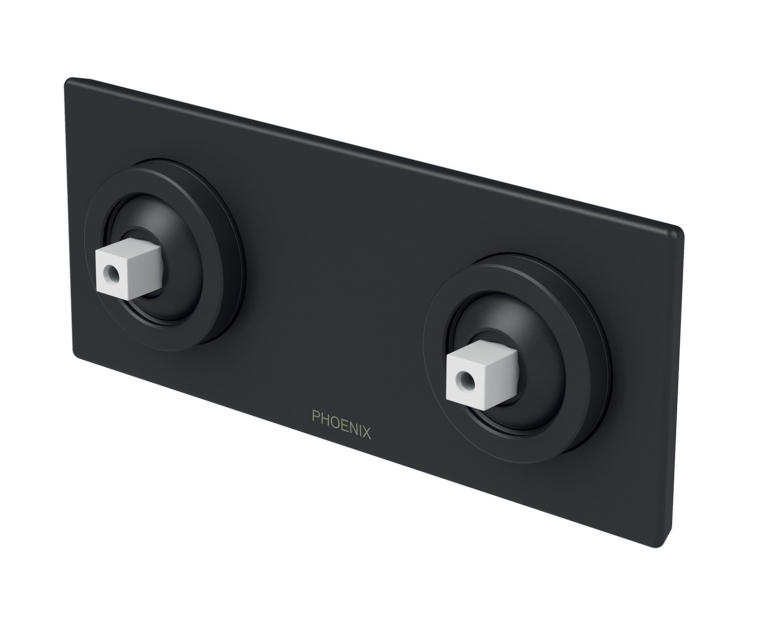 PHOENIX ZIMI TWIN SHOWER / WALL MIXER 153MM MATTE BLACK