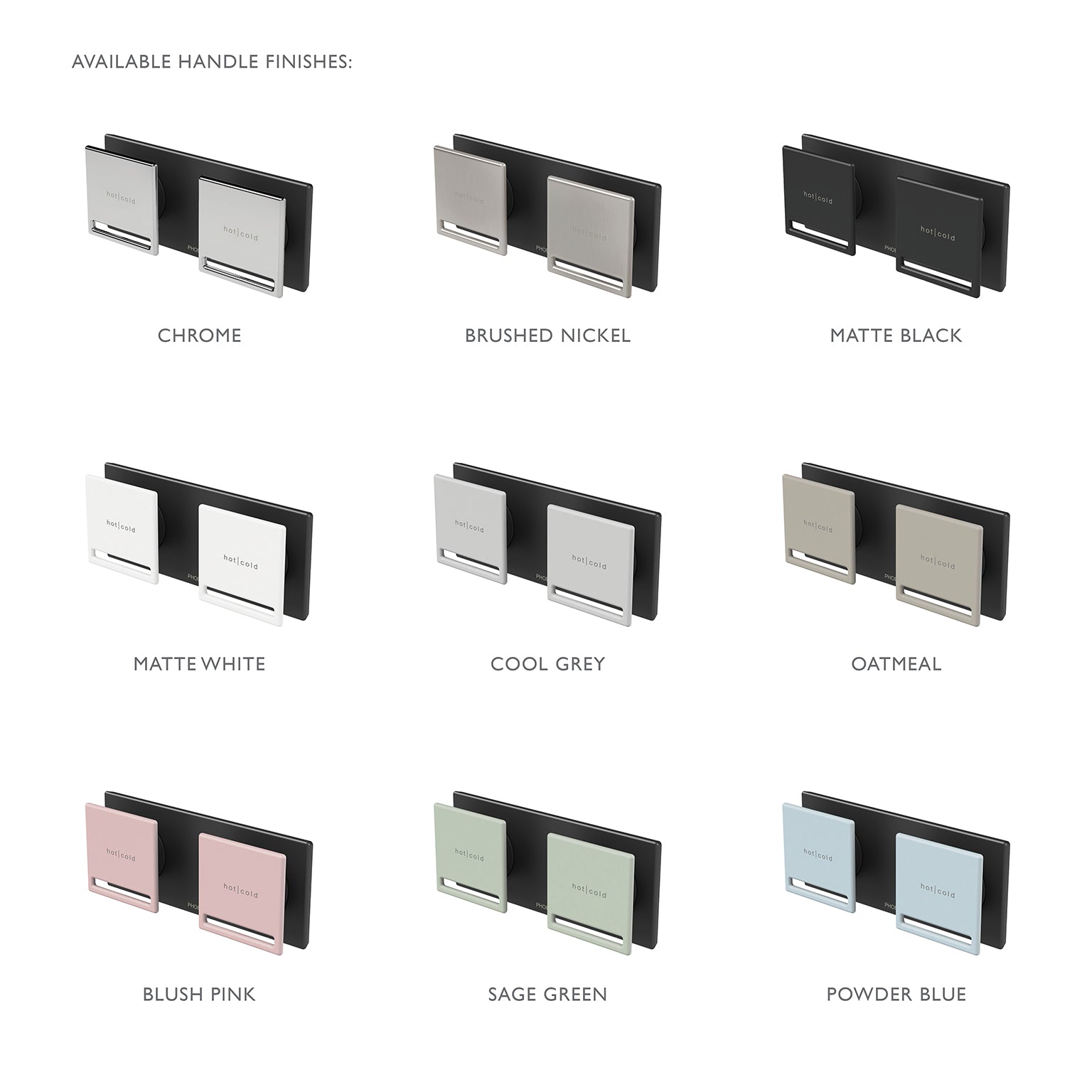 PHOENIX ZIMI TWIN SHOWER / WALL MIXER 153MM MATTE BLACK