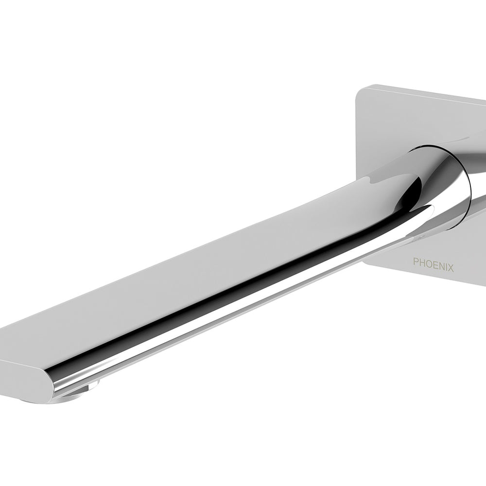 PHOENIX TEEL LEAD FREE WALL BASIN OUTLET 200MM CHROME